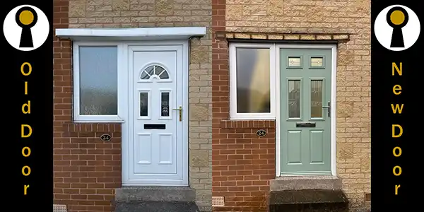 Composite door fitting Anston